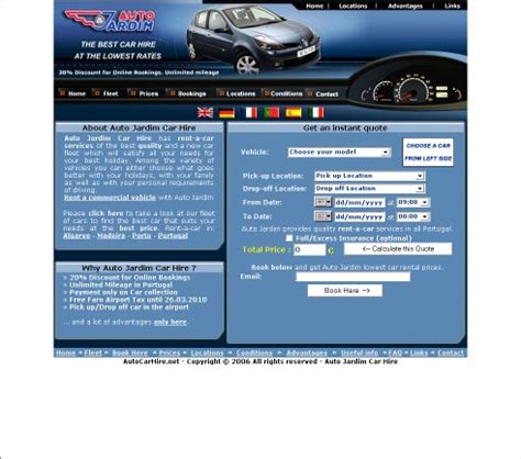 eweb infopro proiect auto car hire portugal