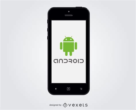 android logo  smartphone vector