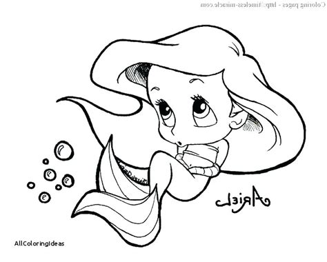 coloring page baby ariel coloring home
