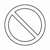 Aucun Interdiction Signe Isolement Segno Simbolo Progettazione Proibizione Isolato Nessun sketch template