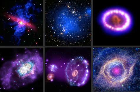 nasas chandra  ray telescope captures breathtaking images  cosmic bodies