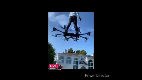 man flying drone youtube