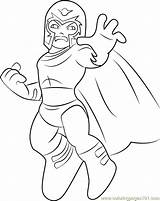 Magneto Coloring Pages Color Squad Hero Super Show Getcolorings Coloringpages101 sketch template