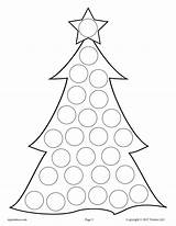 Christmas Dot Printables Do Tree Drawing Crafts Printable Preschool Kids Winter Supplyme Worksheets Pages Coloring Holiday Toddlers Activities Natale Preschoolers sketch template
