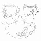 Coloring Teacup Pages Tea Printable Cup Getcolorings Getdrawings sketch template