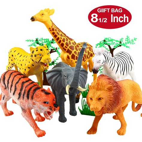 animal figure   jumbo jungle toy set  pcs plastic animal party