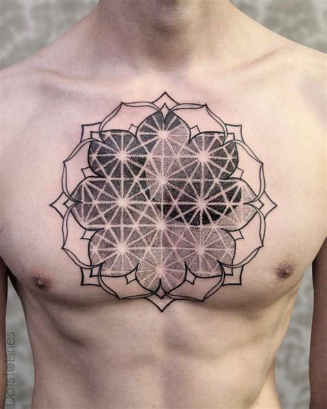 mandala tattoo   chest