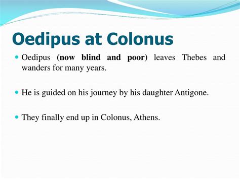ppt the sophocles trilogies oedipus the king oedipus at colonus antigone powerpoint