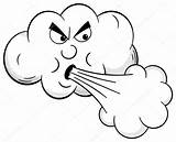 Vent Souffle Nuage Viento Vento Sopla Nubes Nube Soffia Blows Brennt Nuvola Dessinée Bande Caricatura Fumetto Vectoriales Soplando Soplo Wolke sketch template