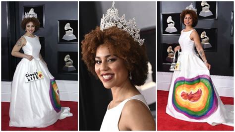 Joy Villa Trump Supporting Singer Wears Gown Emblazoned With Fetus To