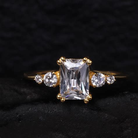 cz diamond ring gorgeous ring engagement ring diamond etsy uk
