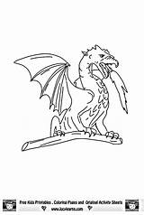 Coloring Dragon Pages Scary Library Clipart Cartoon Popular sketch template