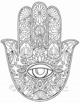 Coloring Pages Adult Eye Printable Print Mandala London Color Hand Hamsa Drawing Adults Drawn Evil Hands Sins Visually Impaired Getcolorings sketch template