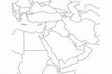 Middle East Map Printable Outline Blank Maps sketch template