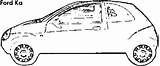 Ka Ford Dimensions sketch template