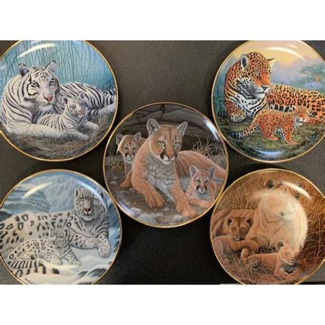franklin mint big cats collectible plates  michael matherly oxfam gb oxfams  shop