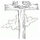 Cross Wooden Coloring Pages Template sketch template