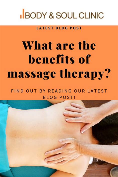 What Are The Benefits Of Massage Therapy Massage Therapy Massage