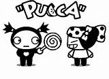 Coloring Pucca Pages sketch template