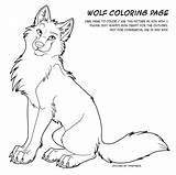 Wolf Anime Coloring Pages Furry Cute Outline Tanidareal Deviantart Color Animals sketch template