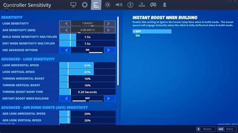 fortnite best controller settings for insane aim ps4 and xbox