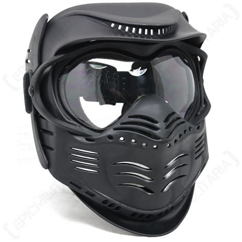 black paintball mask airsoft full face protection  goggles