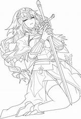 Lineart Jeanne Ruler Pages Character sketch template
