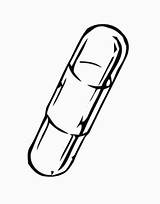 Pill Drawing Line Coloring Pages Getdrawings Printable Large sketch template