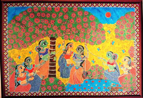 mithila painting asia  encyclopedia  intangible cultural heritage