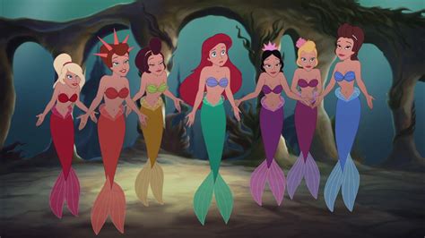 la sirenita y sus hermanas mermaid disney alternative disney princesses