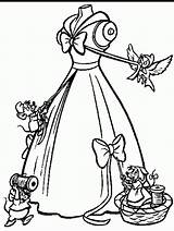 Coloring Pages Dress Wedding Cinderella Cute Library Clipart Kids sketch template