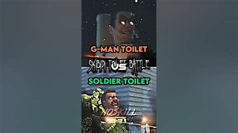 G Man Toilet Vs Soldier Toilet Skibidi Toilet Battle Shorts