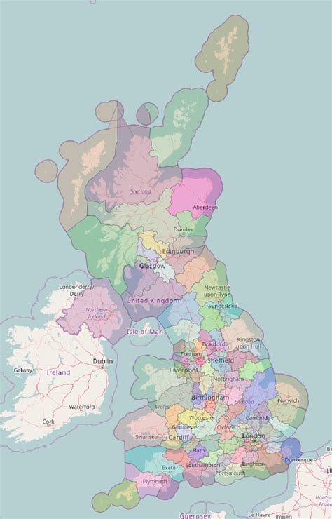 approximate uk postcode boundaries   voronoi diagram  onspd marks blog