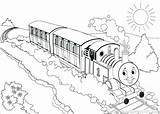 Coloring Train Pages Percy Thomas Tank Engine James Drawing Getcolorings Paintingvalley sketch template