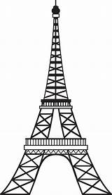 Paris Clipart Coloring Tower Eiffel Drawing Webstockreview Cakepins sketch template