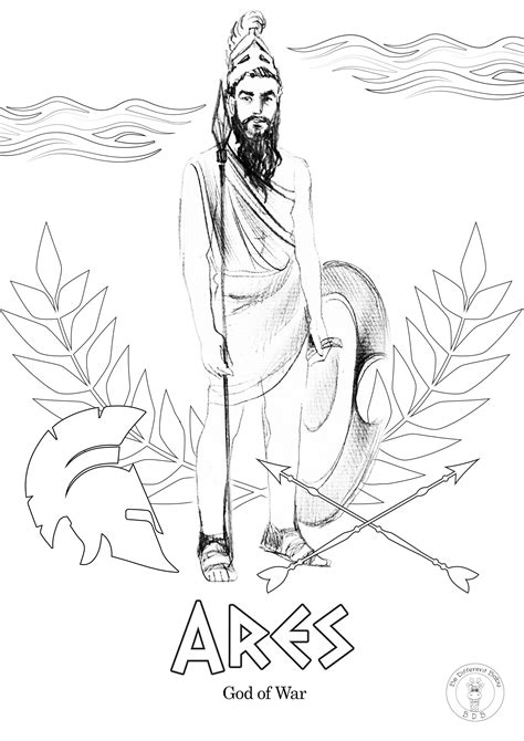 greek mythology gods coloring pages thiva hellas