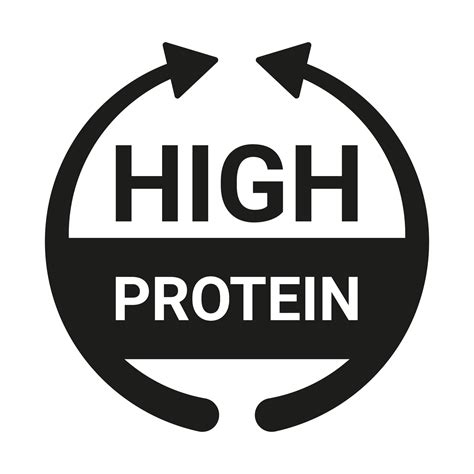 high protein sign food  diet icon  denote high protein content