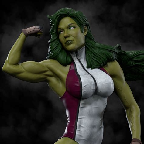 She Hulk 3d Print Cgtrader