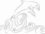Dolphin Jumping 101coloring Dolphins sketch template