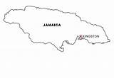 Jamaica Map Coloring Color sketch template