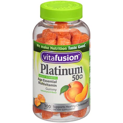 vitafusion platinum age essential multivitamin  gummy vitamins