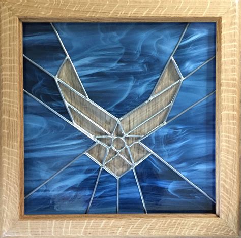 air force emblem in bevels made this for my son s retirement