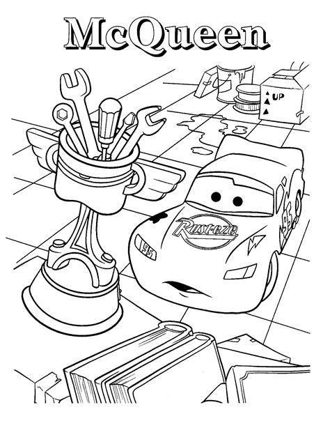 lightning mcqueen coloring page printable