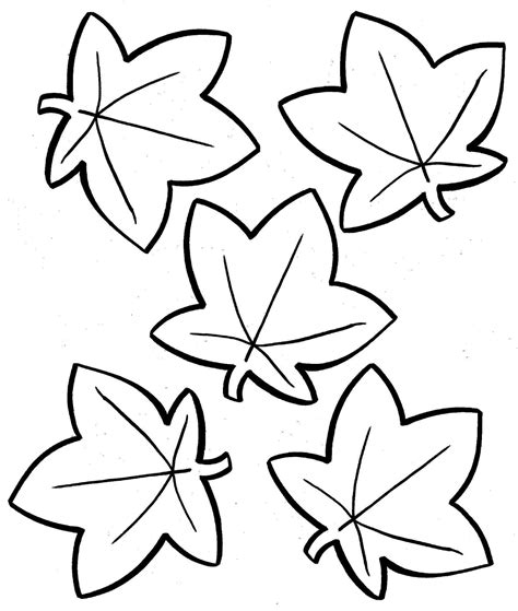 simple leaf coloring pages  getdrawings