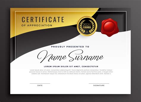 printable certificate  appreciation sample certificate