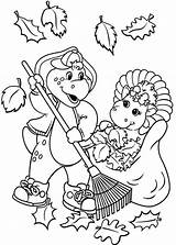Coloring Cleaning House Pages Barney Halloween Getcolorings Getdrawings sketch template