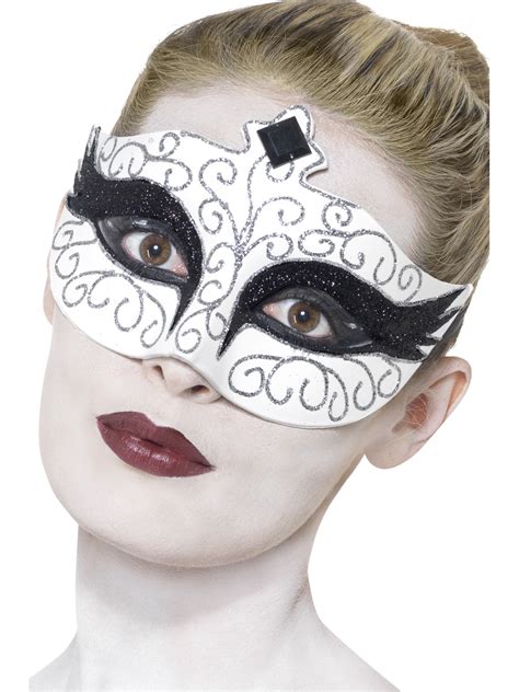 Gothic Black Swan Halloween Eye Mask Ladies Masquerade