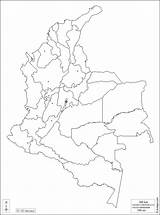 Colombia Departments Map Outline Blank Colombie Cities Main Carte Maps sketch template