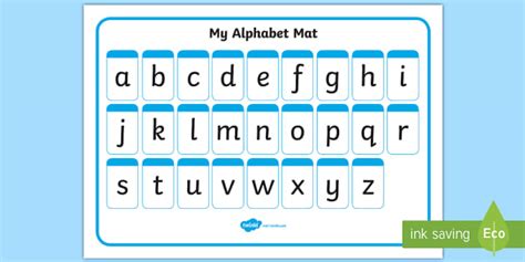 alphabet mat letters  literacy teacher