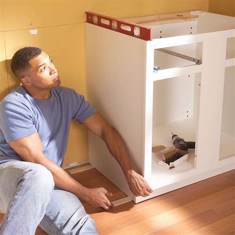 install cabinets   pro  family handyman